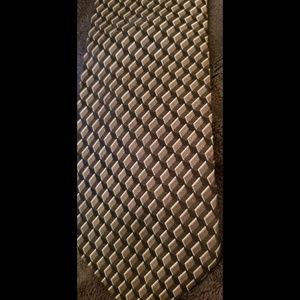 Nubio 100% silk tie 3D cube black & bronze